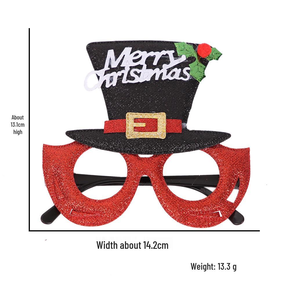 Unisex Christmas Cartoon Antlers Glasses for Adults & Kids - Creative Holiday Gift