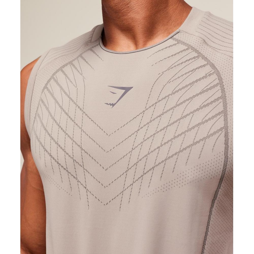 Gymshark Apex Seamless Tank Mushroom Grey Pitch Grey A2b4t Gdmt