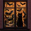 Halloween Decorative Window Stickers Bats Holiday Party Living Room Wall Decoration Stickers Pvc Self Adhesive