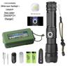 Waterproof Aluminum P90 High-Power Flashlight with Telescopic Focus and P70 Spotlight for Outdoor Use