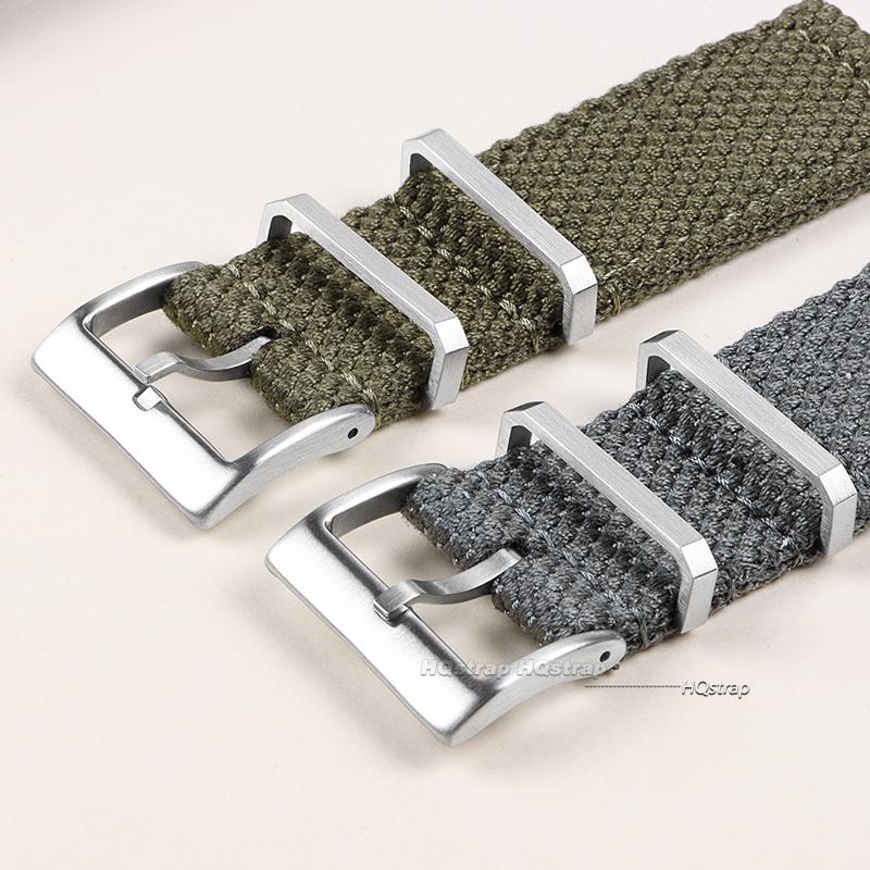 20mm 22mm Baumwoll-Nylon-Uhrenarmband für Casio Herren Militär-Sportband Gewebtes Canvas-Gewebeband für Seiko Schnellverschluss-Armband