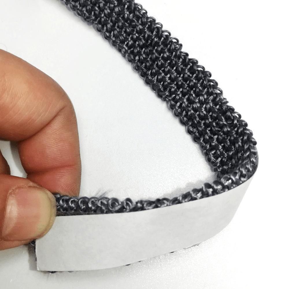 10/15mm Width Black Flat Stove Rope Self-Adhesive Fiberglass Seal Stove Fireplace Door Fire Rope Sealing Strip Cord Gasket