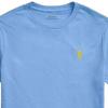Polo Ralph Lauren Kids SS22 Effen Logo Geborduurd Ronde Hals Korte Mouw T-Shirt Kinderkleding Blauw 323832904-112