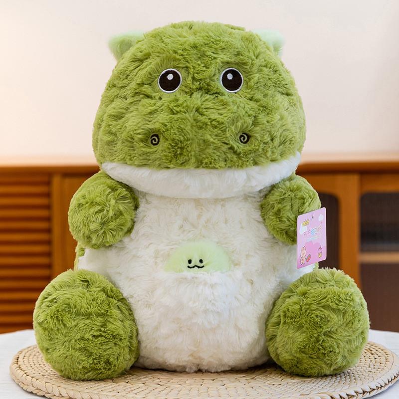 

Dinosaur Plush Toy For Kids Cute Cartoon Gift With Pp Cotton Filling 40cm зелёный