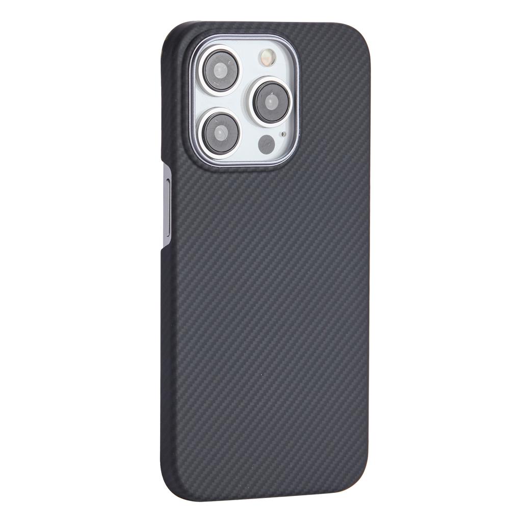 600D Feine Textur Handyhülle für iPhone 13 Pro Max Aramidfaser Slim Case Kompatibel mit MagSafe