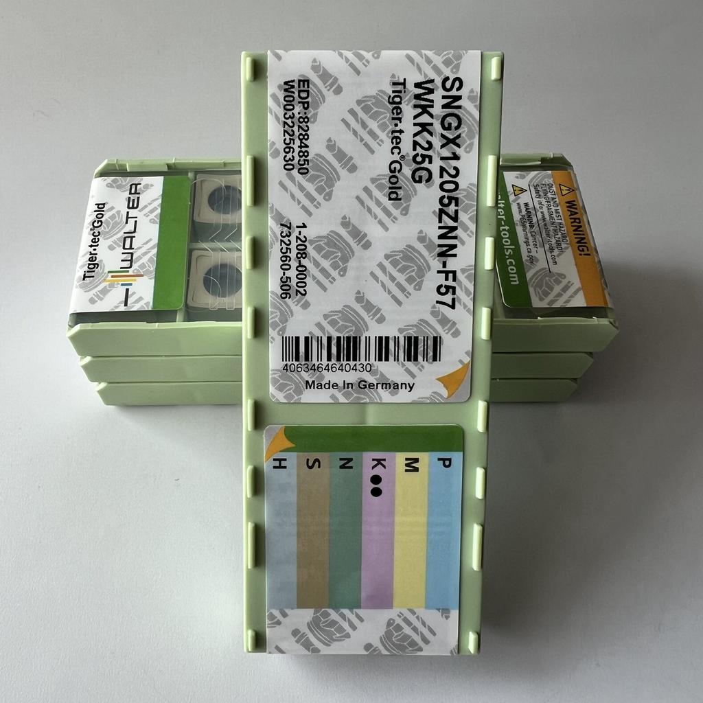 WALTER / SNGX1205ZNN-F57 WKK25G / Carbide CNC Blade 10 Pcs