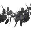 175cm Halloween Rose Leaf Vines Black Halloween Garland Artificial Rose Vines  Home Decor