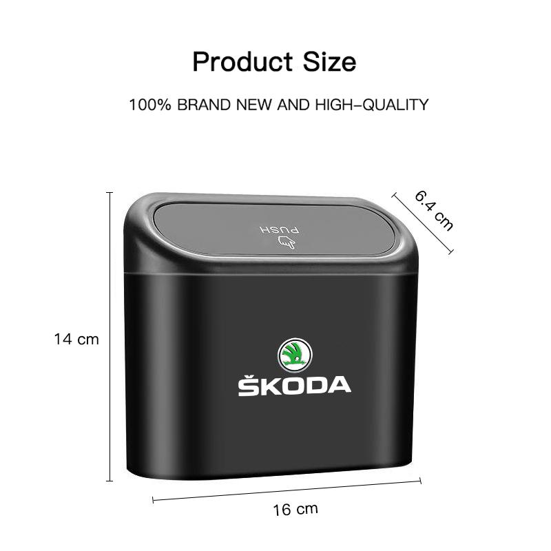2025 Horký Autokoš Odpadkový koš Úložný box Autopříslušenství Pro Skoda Kylaq Elroq Kodiaq Octavia Enyaq Kamiq Scala Rapid Sup