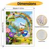 Disney Digital Oil Painting Art Kit Donald Duck Rainbow Garden Flowers Handmade Coloring Painting Home Decor