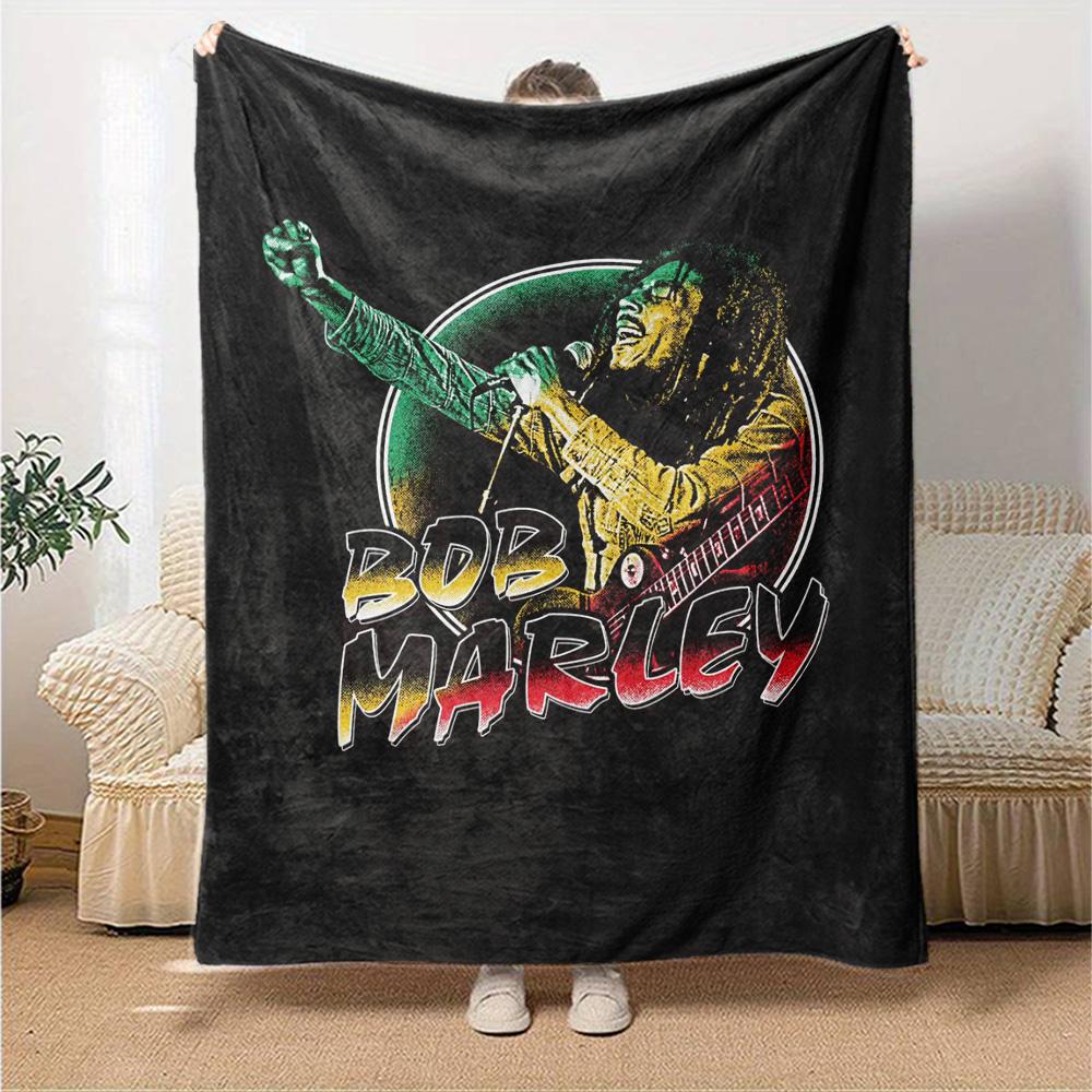 Bob Marley Blanket Durable Comfort Great for Bed Chair Couch for All Occasions Modern Style Gift for Travel Home Birthdays