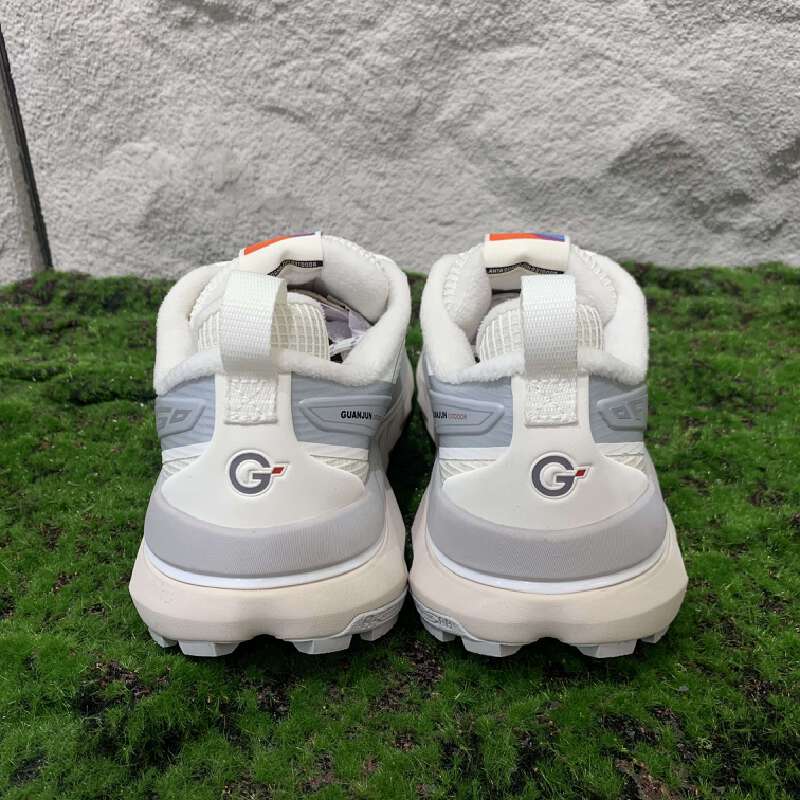 Anta Round Toe Lace-Up Plush Shock Absorbing Wear-Resistant Low-Top Running Shoes Men Sneaker White 112346606A-8