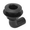 Marine Thru Hull Connector Leakproof Ergonomic Reliable Rugged 90 Degrees  Thru Hull Fitting for Yacht Boats Black