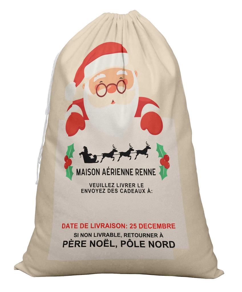 Printtoo Pack of 2 Drawstring Special Delivery Extra Large Size Christmas Sack Re-Usable Xmas Present Storage 27x20 Inch