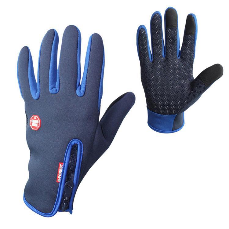 Warm Full-Finger Touchscreen Cycling & Mountaineering Gloves - Non-Slip, Cold-Proof Fleece