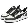 Puma Dribble Unisex White Black Shadow Gray Sneakers 400326-04