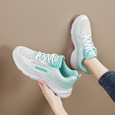 Green Casual Running Summer Fashion Anti Slip Mesh Breathability Athletic Shoe Tennis Woman Trend Woman Sneakers Female Leisure