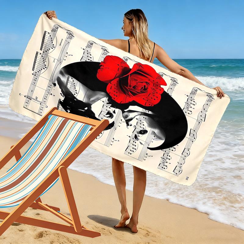 The Phantom of the Opera 2D Flat Print Beach Towel, Large Soft Quick Dry Towel for Beach Camping SwimmingDSTJ0925288