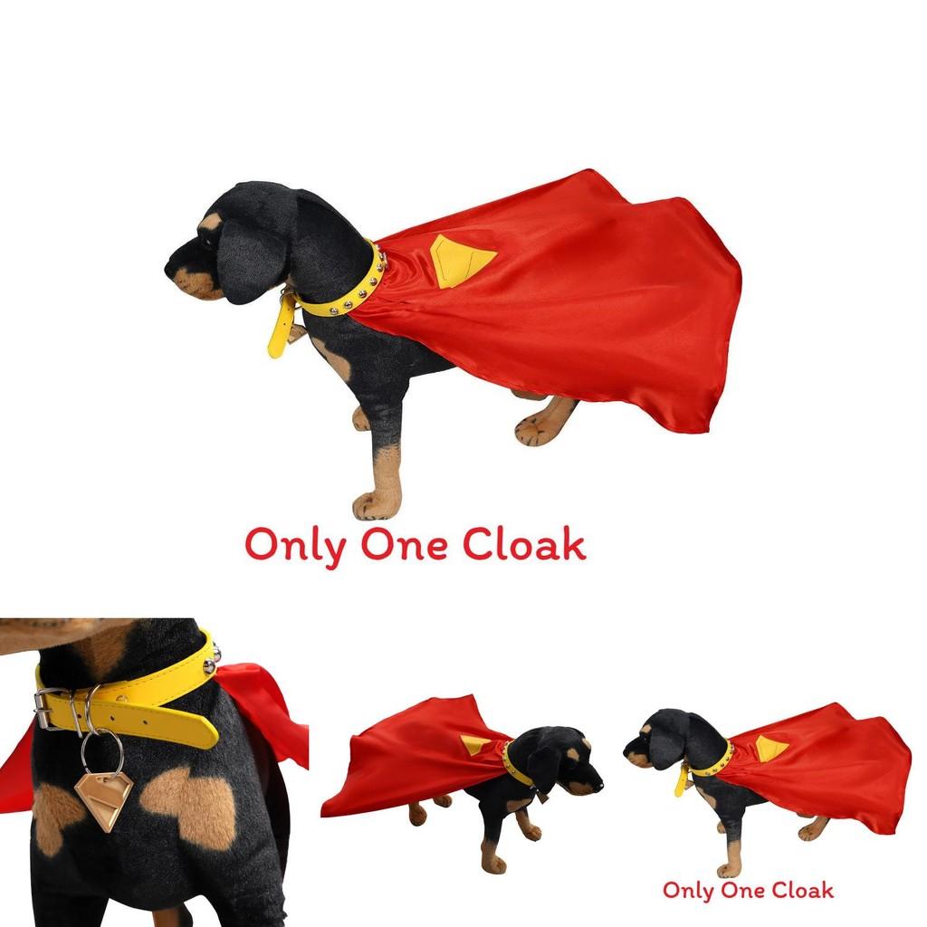 Superman Pet Dog Cloak With Polyester Fabric For Costume Parties And Play