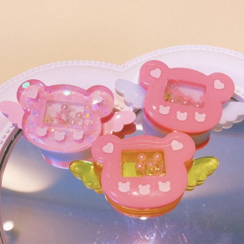 Shiny Silicone Decoration Molds Angel Bear Bowknot Ornament Keychain Mold DIY Pendant Jewelry Epoxy Resin Crafting Mold