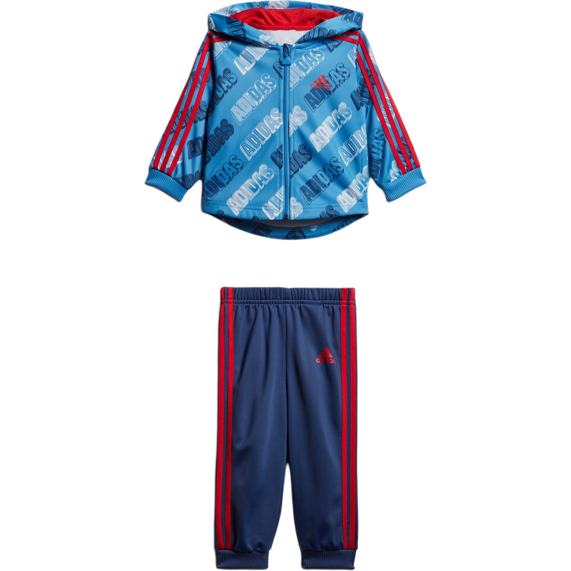 Adidas Casual Sportswear Lucky Blue/Bright Red Infant And Toddler FM6365 80