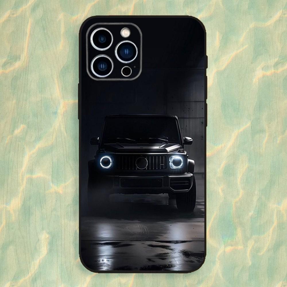 Cool M-Mercedes-G63 Car Phone Case For iPhone 16,15,14,13,12,11 Plus,Pro Max,XS,X,XR,SE,Mini,8,7,Soft Silicone Black Cover