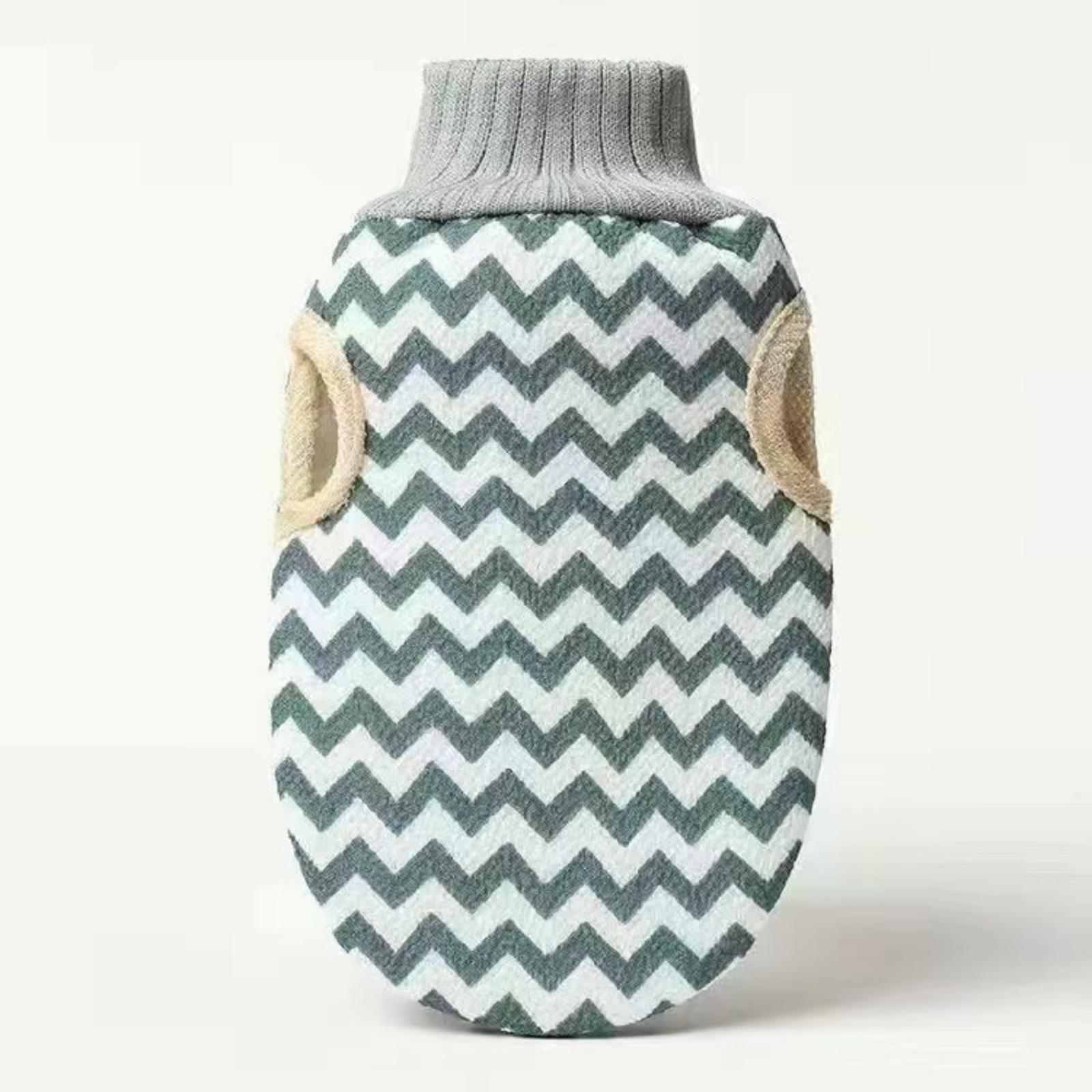 

Double-sided Bath Towel For Back Scrubbing, Exfoliation, And Body Scrubbing Gloves One Size