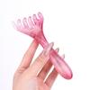 Natural Resin Antler Massage Comb with Six-Claw Design for Acupoint Gua Sha and Head Massage