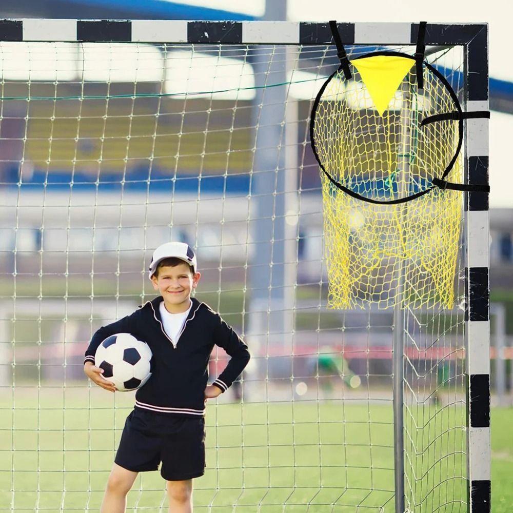 Foldable Football Goal Target Pocket Quality Mesh Football Shooting Goal Net Soccer Ball Net Youth