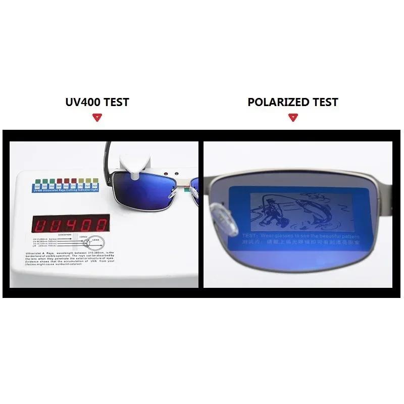 Classic Metal Frame Men Sunglasses Luxury Designer UV400 Vintage Eyewear For Driving Fishing