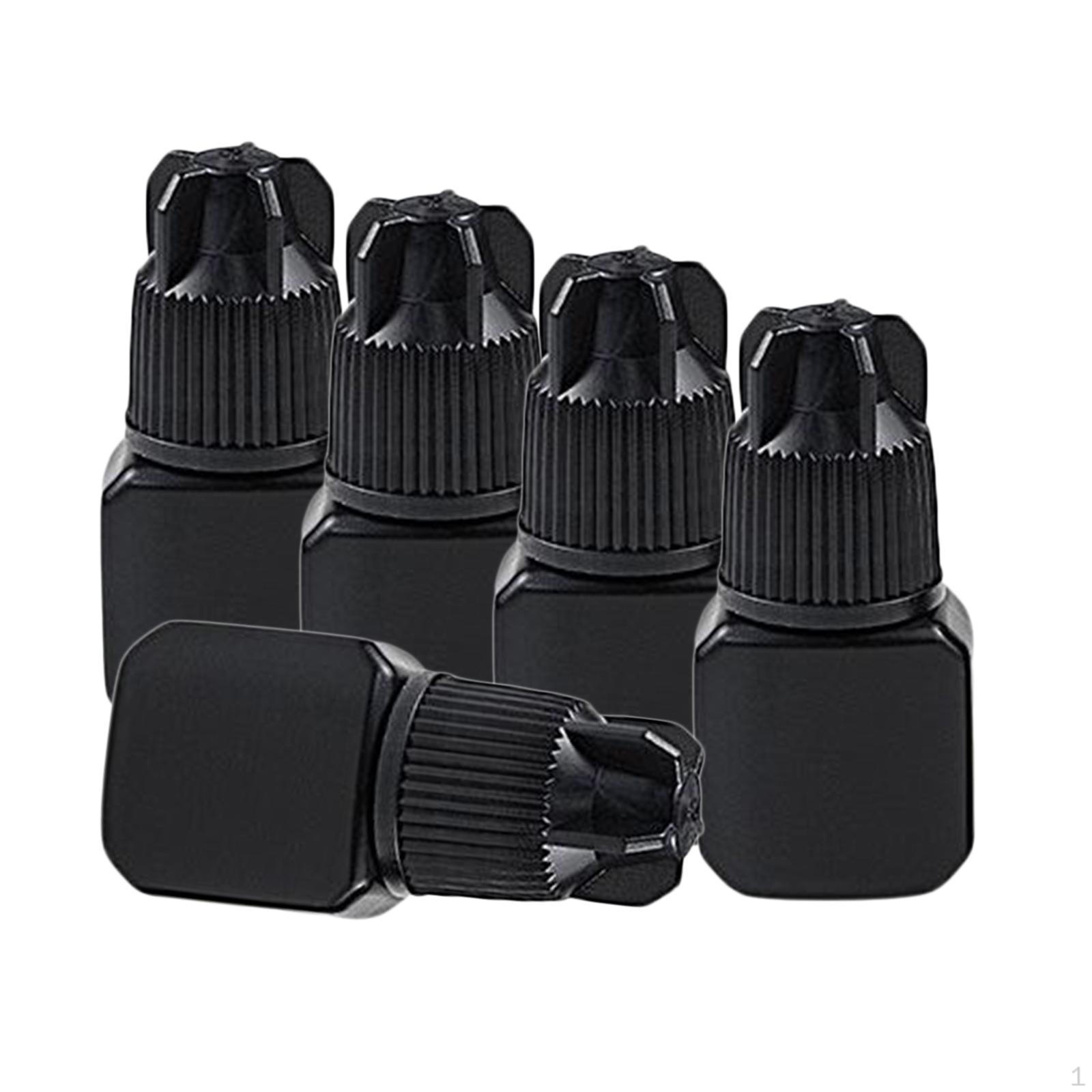 5 Empty Glue Bottles Eyelash Extensions Storage Container 5ml
