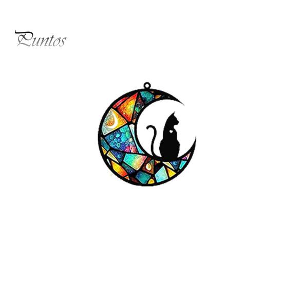 

Мемориальный кулон в виде кошки «Ловец солнца», персонализированный ручной работы, украшение «Ловец солнца» для домашних животных, оконные завесы