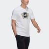 T Shirts Men's White Crew Neck Moderate Straight Fit GN8179