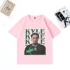 Ankunft Kyle Alessandro bedruckte T-Shirts Unisex DAMEN Heiß Leichter Eurovision Hip Hop Tops Baumwolle Kurzarm Oversized Streetwear