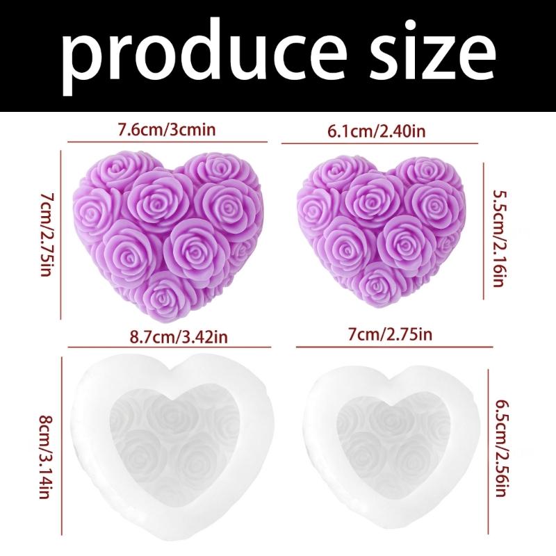 Rose Texture Candle Making Mould For Handmade Craft