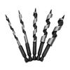 5pc 100mm Carpenter Auger Bits 5-12mm Hexagonal Handle Twist Drill Hand Spiral Reamer Power Tool Accessories Set