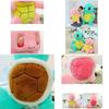 Adorable Stuffed Turtle Toy With Rabbit Fur Cushion Children's Gift Wholesale