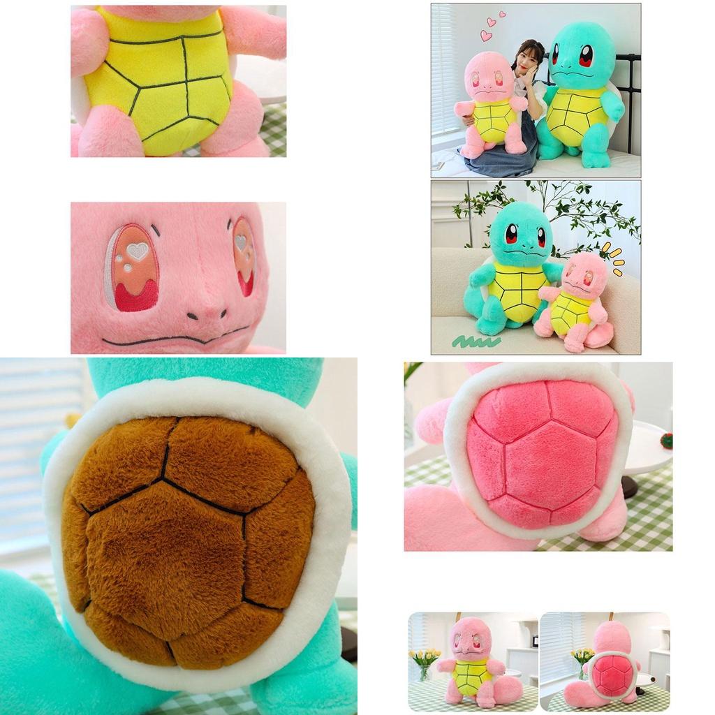 Adorable Stuffed Turtle Toy With Rabbit Fur Cushion Children's Gift Wholesale