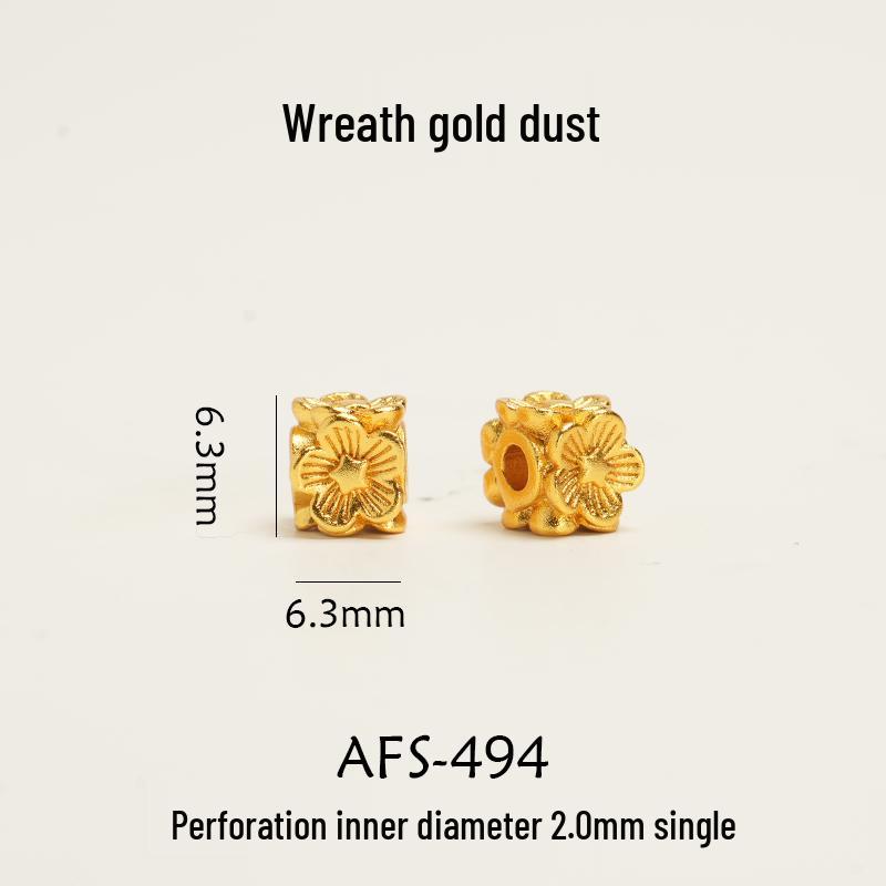 Vergoldetes antikes Schmuckset: Halskette, Armbänder & Perlenanhänger - Nicht verblassendes DIY-Zubehör