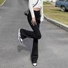 Women's High Waist Flare Jeans Slim Fit Bell Bottom Pants Long Denim Trousers
