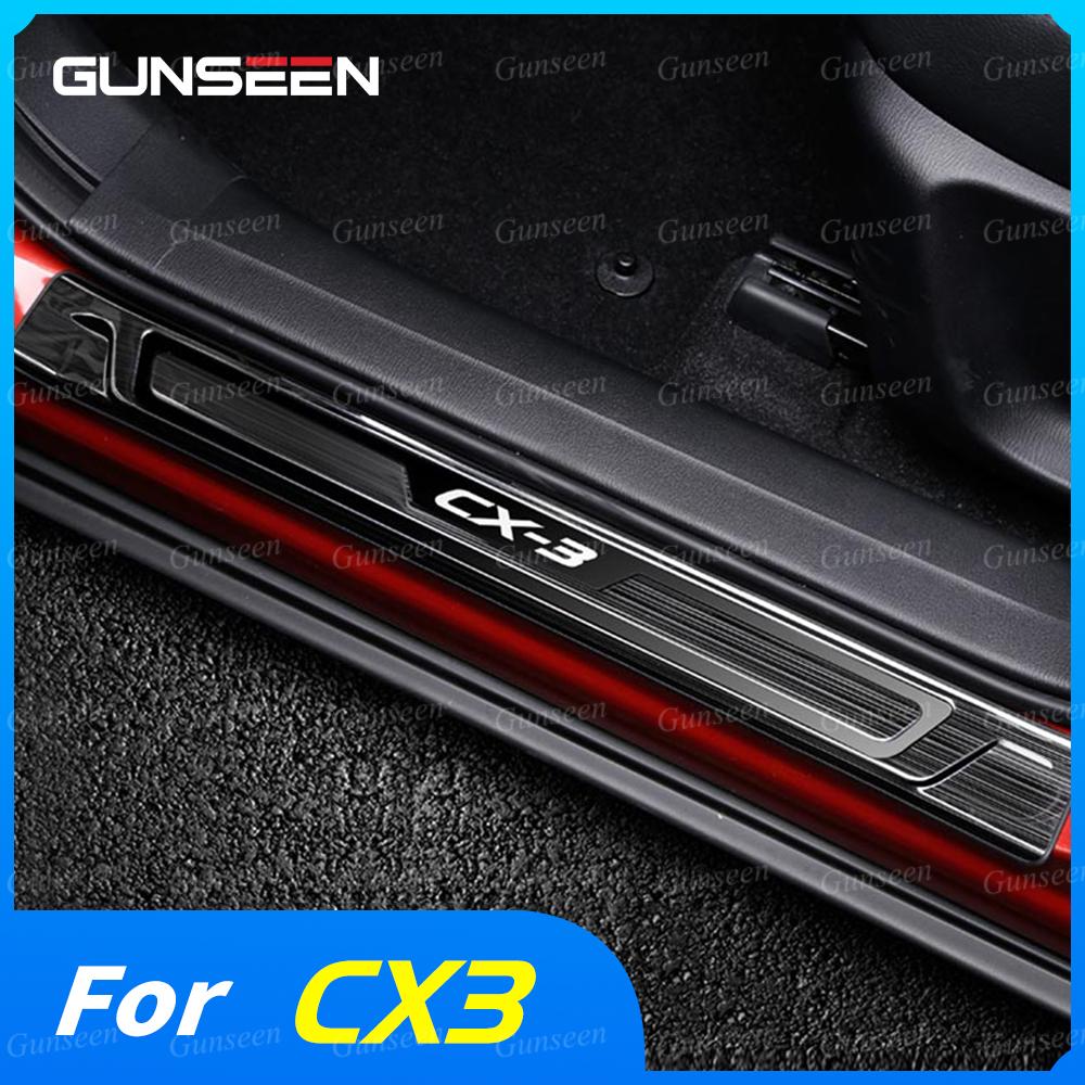 

Для Mazda CX3 автомобильные накладки на пороги, накладка на порог, наклейки на педали, Стайлинговая отделка 2018 2017