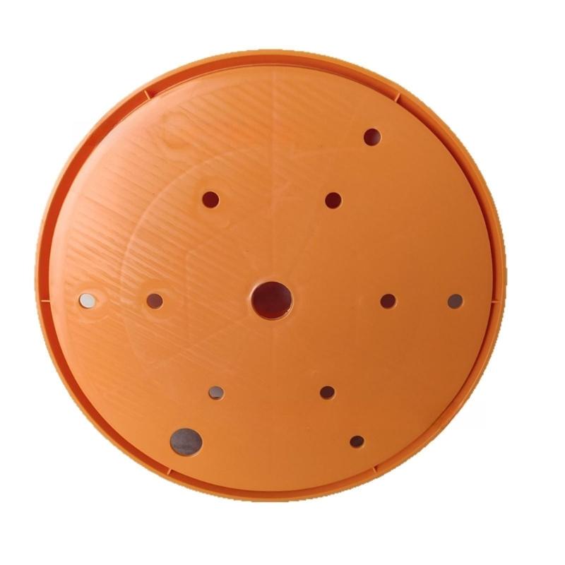 2Pieces Plastic Planter Inserts with Drainage Holes Orange Color for High Flower Pots Reduce Soil Usage Prevent Root Rot