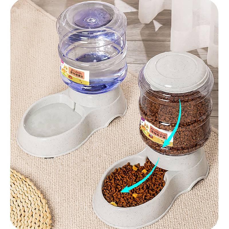 Großkapazität Haustier Automatischer Wasserspender 3,8l Kunststoff Haustierfutterspender