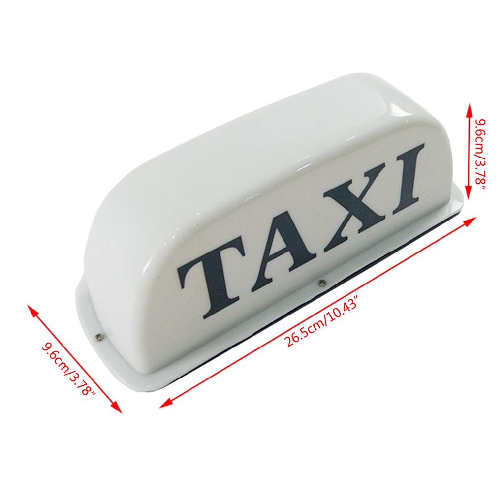 Magnetic LED Taxi Sign Top Light Cab Roof Illuminated Topper Car Top Light Waterproof 12V Taxi Sign Indicator Light