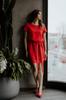 Dress with Double Skirt T374 Raspberry XS