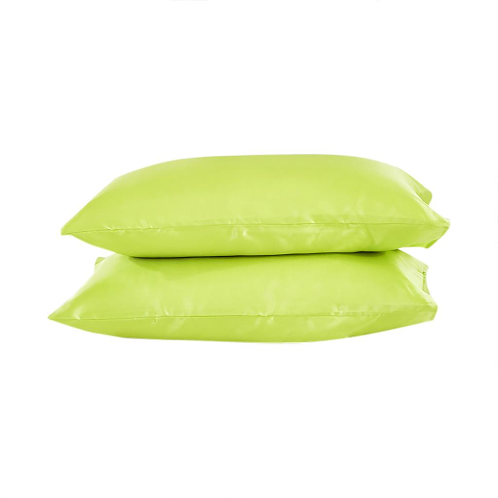 Pillowcase Satin Silk Color Bedding Envelope Closure Pillowcases