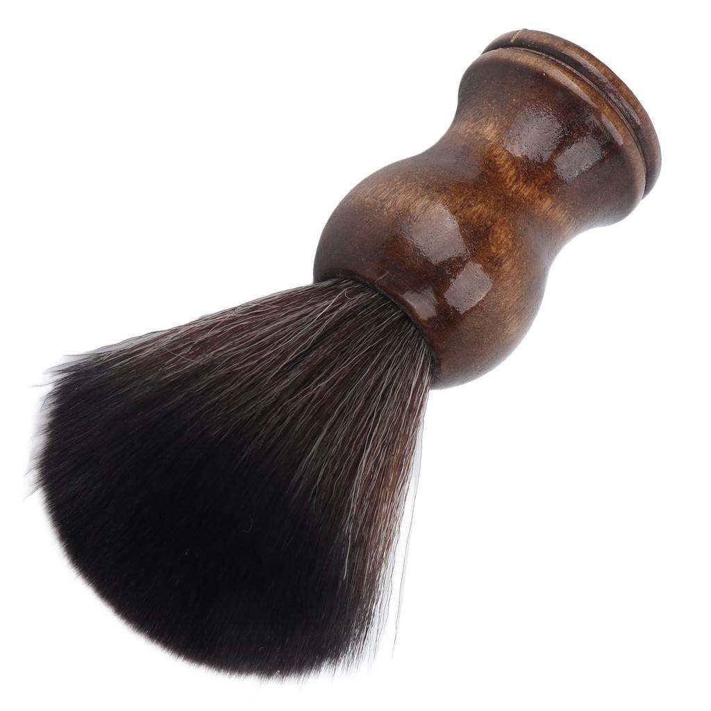 Men Soft Hair Shaving Brush Home Barber Shop Wooden Handle Hair Cutting Neck Dust Brush Face Grooming Tool