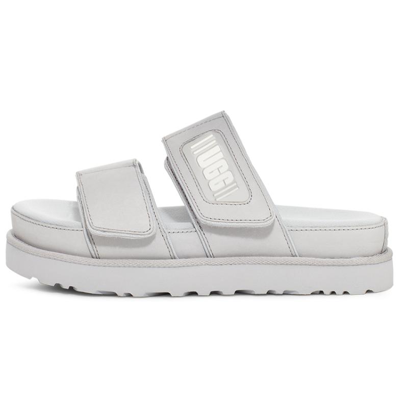 UGG Slide Slippers Women s Metallic Gray Sneakers 1125039-MGLH 36