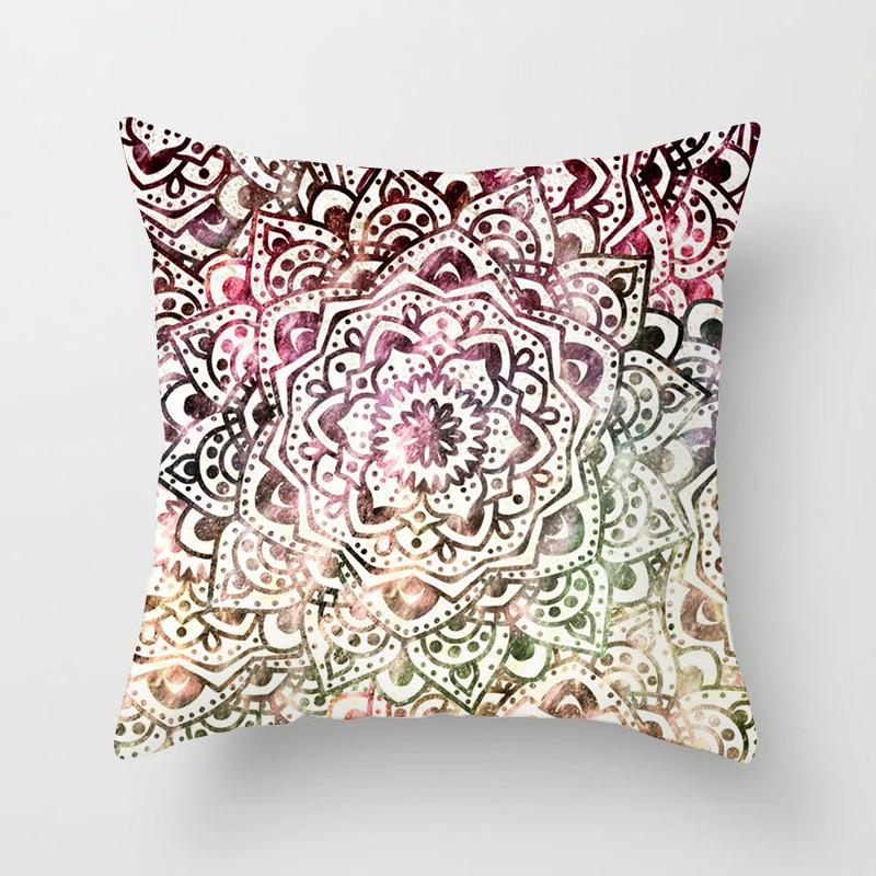 New Mandala Series Ethnic Theme Polyester Pillow Case Cushion Exotic