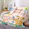 Custom Name Princesses Together blanket for Couch & Bed, Plush Cozy Fuzzy Blanket Super Soft & Warm Blankets for Fall and Winter. 0908120