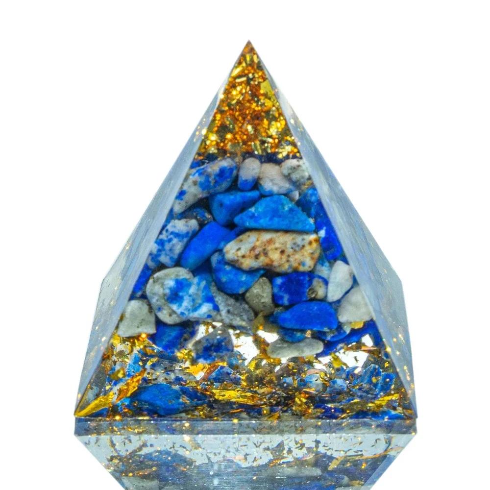 1,18 inch Natuurlijke Kristallen Piramide Energie Generator Kwarts Amethist Reiki Helende Kristal Chakra Piramide Meditatie Gereedschap Woondecoratie (Lapis Lazuli,1pcs)